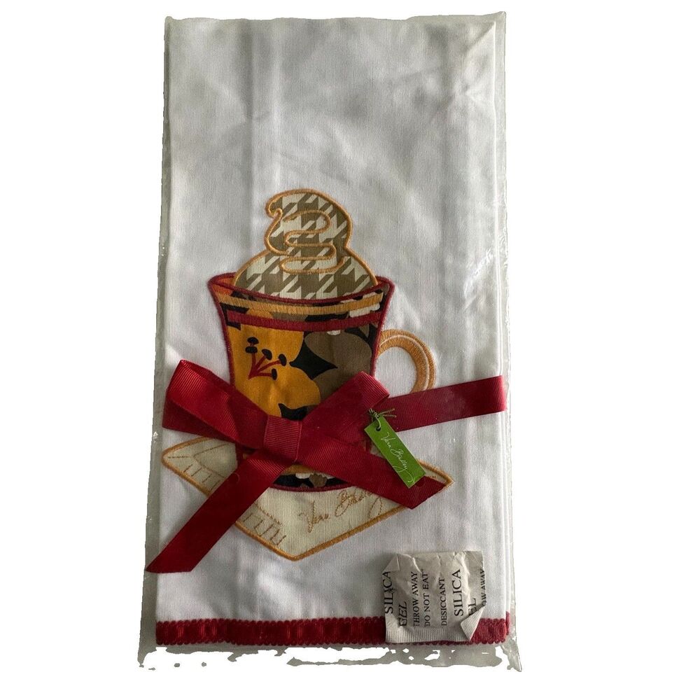 Vera Bradley New Tea Towel Bittersweet Hot Chocolate Retired Limited Edition